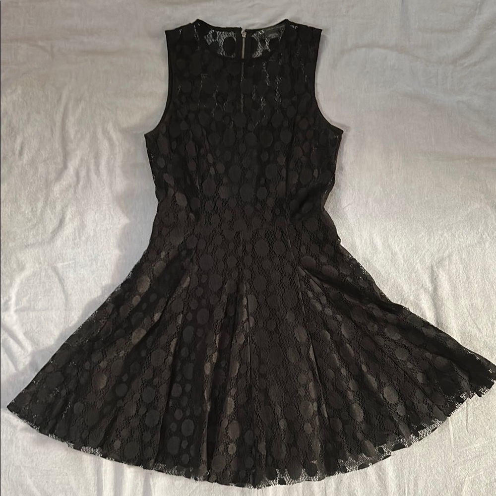 Armani Exchange Black Lace Sleeveless Dress